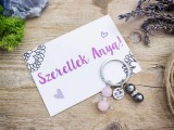 Ranoro Szeretlek Anya kulcstartó hematittal