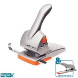 Rapid "HDC65 Fashion" lyukasztó nagyteljesítményű kétlyukú 65lap ezüst - narancssárga (20922603) (20922603)