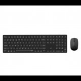 Rapoo E8020M Blade Wireless Billentyűzet + Egér (Fekete) - Angol (US) (220697)