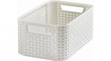 Rattan hatású kosár, 6l, törtfehér, CURVER