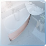 Ravak Avocado 'A' Előlap 160 Bal hófehér