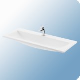Ravak Clear 1000 mosdó, 100x38 cm, beépíthető, csaplyukkal - RAV-XJJ01110000