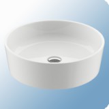 Ravak Moon 1 kör alakú mosdó, 40x40 cm, beépíthető, fehér öntött műmárvány - RAV-XJN01300000