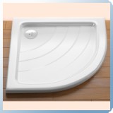 Ravak Ronda 80 LA negyedköríves zuhanytálca, 80x80 cm, fehér, akril - RAV-A214001220