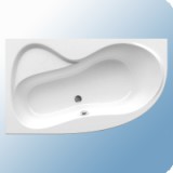 Ravak Rosa 95 aszimmetrikus akrilkád 160x95 cm Jobbos hófehér