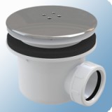 Ravak Standard zuhanytálca szifon krómozott műanyag fedéllel, Ø90mm