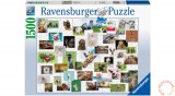 Ravensburger puzzle 1500 db-os – Vicces állatok kollázs