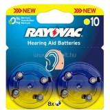 Rayovac 10AU-6MFAS BLI8 hallókészülék elem (4610745418)