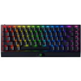 Razer BlackWidow V3 Mini HyperSpeed Green Switch billentyűzet (US, USB, fekete)