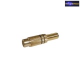 RCA aljzat, aranyozott csatlakozóval. 5-6mm-es kábelra. fekete jelölés