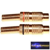 RCA aljzat, aranyozott csatlakozóval.