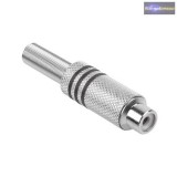 RCA lengő aljzat fém házzal fekete jelölés