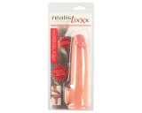 Realistixxx - heregyűrűs hosszabbító péniszköpeny - 19cm (natúr)