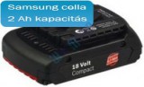 RealPower 2 607 336 170 Bosch 18V li-ion akku felújítás 2Ah