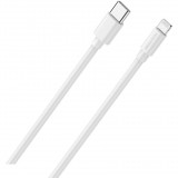RealPower 385242 USB-C apa - Lightning apa Adat és töltő kábel - Fehér (2m) (385242)