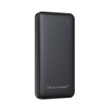 Realpower PB-10000 SSB 10000mAh PowerBank Black 558787