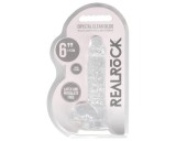RealRock - átlátszó élethű dildó - átlátszó (15cm)