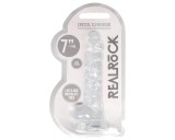 RealRock - átlátszó élethű dildó - átlátszó (17cm)