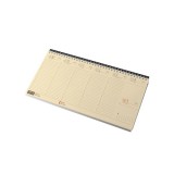 Realsystem 2026 7932-11 sárga papíros fekvő fekete asztali naptár