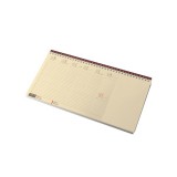 Realsystem 2026 7942-19 blokktömbös sárga papíros fekvő bordó asztali naptár