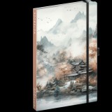 Realsystem Japan 130 × 210mm Keményfedeles Notesz - Kék mintás (5416-JA)