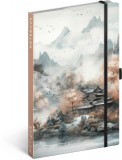Realsystem Notique design keményfedeles notesz, napló 13x21cm, vonalas, Japan