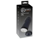Rebel - 2in1 szívó, vibráló maszturbátor (fekete)