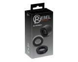 Rebel Ball - pénisz- heregyűrű és nyújtó szett - (fekete)