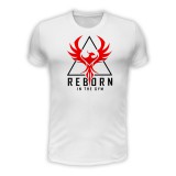 Reborn in the gym - fehér póló