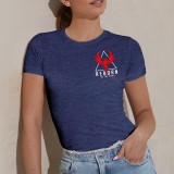 Reborn in the gym - női póló (navy kék)