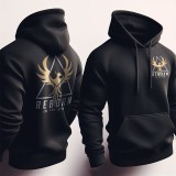 Reborn in the gym pulóver (fekete)