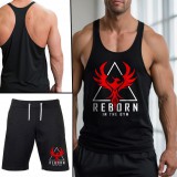 Reborn in the gym stringer trikó+rövidnadrág