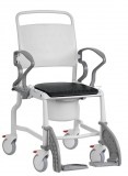 REBOTEC BONN Kerekes fürdetőszék és szoba WC egyben SZÜRKE - FEKETE (MG 13072)