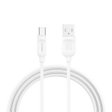 RECCI RCM-P200W Micro USB kábel, fehér - 2m