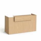 Recepciós asztal, 190x64,5 cm, MAYAH "Freedom SV-92", kőris