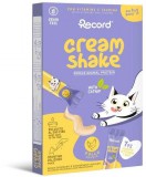 RECORD CREAM SHAKE Nedves Jutalomfalat Macskáknak Csirke és Macskamenta 7 x 12 g