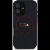 Red Bull PU Leather Red Ring iPhone 16 Navy MagSafe tengerészkék tok (RBHMP16S24PUILVR)