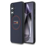 Red Bull PU Leather Red Ring MagSafe tok Samsung Galaxy S25 FE készülékhez tengerészkék