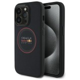 Red Bull RBHMP14L24PUILVR Leather Red Ring MagSafe-kompatibilis tok iPhone 14 Pro - sötétkék