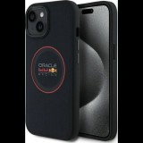 Red Bull RBHMP14S24PUILVR Leather Red Ring Magsafe-Kompatibilis Tok iPhone 14 - Sötétkék (RBHMP14S24PUILVR)