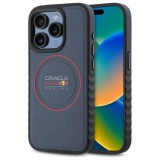 Red Bull RBHMP15X24PUILVR Leather Red Ring MagSafe-kompatibilis tok iPhone 15 Pro Max - sötétkék