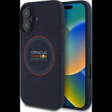 Red Bull RBHMP16M24SIILVR Silicone Red Ring Magsafe-Kompatibilis Tok iPhone 16 Plus - Sötétkék (RBHMP16M24SIILVR)