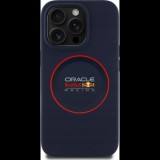 Red Bull Red Ring iPhone 14 Pro szilikon MagSafe tok, tengerészkék (RBHMP14L24SIILVR) (RBHMP14L24SIILVR)