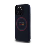 Red Bull Red Ring iPhone 15 Pro szilikon MagSafe tok, tengerészkék