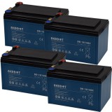 RedDot 12V 14Ah Ciklikus zselés akkumulátor elektromos kerékpárba sarus csatlakozással 48V-os csomag ingyen szállítással