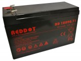 RedDot DD12090 12V 9Ah gondozásmentes AGM akkumulátor T1 (riasztóközpont, sziréna)