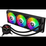 Redragon CCW-1017 360mm RGB LCD Univerzális CPU Vízhűtés -Fekete (CCW-1017)