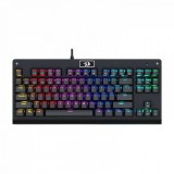 Redragon Dark, Avenger RGB Brown Switches magyar mechanikus fekete gamer billentyűzet