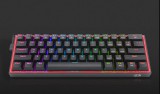 Redragon fizz pro black, wired&2.4g&bt mechanical keyboard, rgb, blue switch black hu k616-rgb_blue_hu