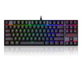 Redragon Kumara RGB mechanikus gamer billentyűzet (Blue Switches, USB, HU, fekete)